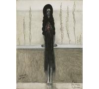 ARTXLXXBN Célèbre Tableaux Sur Toile Moderne Mur Art Pose Solitude de Léon Spilliaert Animaux Art Posters Pour la Décoration de la Chambre à Coucher 60x90cm
