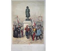 ARTXLXXBN Célèbre Tableaux Sur Toile Moderne Mur Art Suffrage universel Élection de décembre de Louis Napoléon Bonaparte par Frédéric Sorrieu Pour la Décoration de la Chambre à Coucher 60x90cm