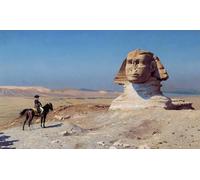 ARTXLXXBN De Célèbres Tableaux Affiches Imprimées Portrait Tableaux Bonaparte devant le Sphinx de Jean Léon Gérôme Art Mural Classique Pour les Décorations pour la Maison 60x90cm