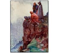 ARTXLXXBN De Célèbres Tableaux Affiches Imprimées Portrait Tableaux Hill Error From the Pilgrims Progress From This World par Byam Liston Shaw Pour les Décorations pour la Maison 60x90cm