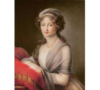 ARTXLXXBN De Célèbres Tableaux Affiches Imprimées Portrait Tableaux la Grande Duchesse Elizabeth Alexeievna par Elisabeth Louise Vigee Lebrun Pour les Décorations pour la Maison 60x90cm