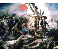 ARTXLXXBN De Célèbres Tableaux Affiches Imprimées Portrait Tableaux La Liberté guidant le peuple de Ferdinandeugène Delacroix Art Mural Classique Pour les Décorations pour la Maison 60x90cm