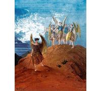 ARTXLXXBN De Célèbres Tableaux Affiches Imprimées Portrait Tableaux L'ennemi perdu du paradis est conquis par Gustave Dore Art Mural Classique Pour les Décorations pour la Maison 60x90cm