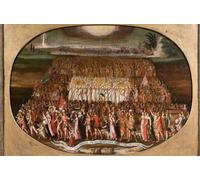 ARTXLXXBN De Célèbres Tableaux Affiches Imprimées Portrait Tableaux l'Exode des Douze Tribus d'Israël avec l'Arche d'Alliance d'Antoine Caron Pour les Décorations pour la Maison 60x90cm