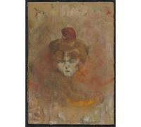 ARTXLXXBN De Célèbres Tableaux Affiches Imprimées Portrait Tableaux Madame Misia Natanson par Henri De Toulouse Lautrec Art Mural Classique Pour les Décorations pour la Maison 60x90cm