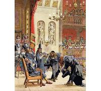 ARTXLXXBN De Célèbres Tableaux Affiches Imprimées Portrait Tableaux Molière Jean-Baptiste Poquelin par Maurice Leloir Art Mural Classique Pour les Décorations pour la Maison 60x90cm