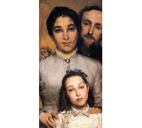 ARTXLXXBN De Célèbres Tableaux Affiches Imprimées Portrait Tableaux Portrait d'Aime-jules Dalou sa femme et sa fille Lawrence Alma-tadema Pour les Décorations pour la Maison 60x90cm