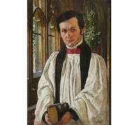 ARTXLXXBN De Célèbres Tableaux Affiches Imprimées Portrait Tableaux Portrait de John David Jenkins par William Holman Hunt Art Mural Classique Pour les Décorations pour la Maison 60x90cm