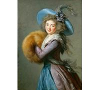 ARTXLXXBN De Célèbres Tableaux Affiches Imprimées Portrait Tableaux Portrait of Madame Molé Raymond by Louise Élisabeth Vigée Le Brun Art Mural Classique Pour les Décorations pour la Maison 60x90cm