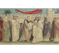 ARTXLXXBN De Célèbres Tableaux Affiches Imprimées Portrait Tableaux Saint Louis Rapporteur La Sainte Couronne À Paris William Adolphe Bouguereau Pour les Décorations pour la Maison 60x90cm