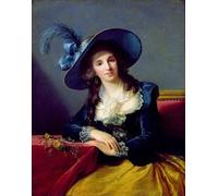 ARTXLXXBN De Célèbres Tableaux Art Mural Toile Impression Toile Antoinette Elisabeth Marie D'aguesseau Comtesse de Ségur par Elisabeth Louise Vigee Lebrun Pour la Décoration du Salon 60x90cm