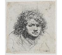 ARTXLXXBN De Célèbres Tableaux Art Mural Toile Impression Toile Autoportrait de Rembrandt Van Rijn Images Abstraites Pour la Décoration du Salon 60x90cm
