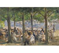 ARTXLXXBN De Célèbres Tableaux Art Mural Toile Impression Toile Jardin sur la Havel parmi les arbres par Max Liebermann Images Abstraites Pour la Décoration du Salon 60x90cm
