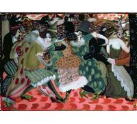 ARTXLXXBN De Célèbres Tableaux Art Mural Toile Impression Toile la Morte-saison à Paris de Boris Dmitrievitch Grigoriev Images Abstraites Pour la Décoration du Salon 60x90cm