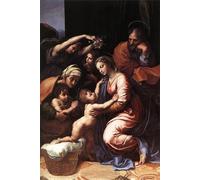 ARTXLXXBN De Célèbres Tableaux Art Mural Toile Impression Toile la Sainte Famille de Raphaël Images Abstraites Pour la Décoration du Salon 60x90cm