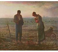 ARTXLXXBN De Célèbres Tableaux Art Mural Toile Impression Toile l'Angélus de Jean François Millets Images Abstraites Pour la Décoration du Salon 60x90cm