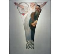 ARTXLXXBN De Célèbres Tableaux Art Mural Toile Impression Toile le brouillon de poésie d'Alphonse Mucha Images Abstraites Pour la Décoration du Salon 60x90cm