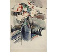 ARTXLXXBN De Célèbres Tableaux Art Mural Toile Impression Toile Roses en bouteille de Paul Cézanne Images Abstraites Pour la Décoration du Salon 60x90cm