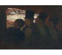 ARTXLXXBN De Célèbres Tableaux Art Mural Toile Impression Toile Théâtre du Parterre d'Honoré Daumier Images Abstraites Pour la Décoration du Salon 60x90cm