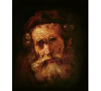 ARTXLXXBN De Célèbres Tableaux Art Mural Toile Impression Toile un rabbin de Rembrandt Van Rijn Images Abstraites Pour la Décoration du Salon 60x90cm