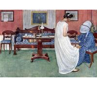 ARTXLXXBN De Célèbres Tableaux Imprimer Affiche Toile Photos D'Art dans Noix de Carl Larsson Tableaux Posters Pour la Décoration de Bureau 60x90cm