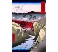 ARTXLXXBN De Célèbres Tableaux Imprimer Affiche Toile Photos D'Art Dog Eye Pass par Utagawa Hiroshige Tableaux Posters Pour la Décoration de Bureau 60x90cm