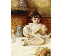ARTXLXXBN De Célèbres Tableaux Imprimer Affiche Toile Photos D'Art Enfant et Chats Enfant Et Chats de Pierre Bonnard Tableaux Posters Pour la Décoration de Bureau 60x90cm
