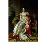 ARTXLXXBN De Célèbres Tableaux Imprimer Affiche Toile Photos D'Art Hortense De Beauharnais Queen of Holland and Her Son by Baron François Pascal Simon Gérard Pour la Décoration de Bureau 60x90cm