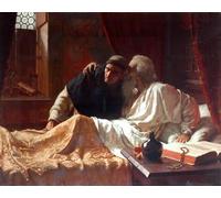 ARTXLXXBN De Célèbres Tableaux Imprimer Affiche Toile Photos D'Art le secret d'Edmund Blair Leighton Tableaux Posters Pour la Décoration de Bureau 60x90cm