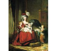 ARTXLXXBN De Célèbres Tableaux Imprimer Affiche Toile Photos D'Art Marie Antoinette et ses enfants par Elisabeth Louise Vigee Lebrun Tableaux Posters Pour la Décoration de Bureau 60x90cm