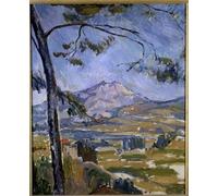 ARTXLXXBN De Célèbres Tableaux Peinture D'Art Murale Wall Art Peintures La Montagne Sainte Victoire Peinture de Paul Cézanne Impression Peinture Huile Pour la Décoration Murale 60x90cm