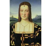 ARTXLXXBN De Célèbres Tableaux Peinture D'Art Murale Wall Art Peintures Portrait d'Elizabeth Gonzaga par Raffaello Sanzio Raphael Impression Peinture Huile Pour la Décoration Murale 60x90cm