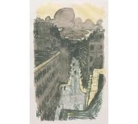 ARTXLXXBN De Célèbres Tableaux Peinture D'Art Murale Wall Art Peintures Scène de rue d'en haut par Pierre Bonnard Impression Peinture Huile Pour la Décoration Murale 60x90cm