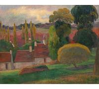ARTXLXXBN De Célèbres Tableaux Peinture D'Art Murale Wall Art Peintures une Ferme en Bretagne de Paul Gauguin Impression Peinture Huile Pour la Décoration Murale 60x90cm
