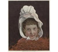 ARTXLXXBN De Célèbres Tableaux Tableaux Sur Toile Moderne Mur Art Esquisse pour un portrait d'enfant de Jules Lefebvre Animaux Art Posters Pour la Décoration de la Chambre à Coucher 60x90cm