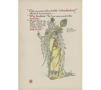 ARTXLXXBN De Célèbres Tableaux Tableaux Sur Toile Moderne Mur Art Fleurs du jardin de Shakespeare par Walter Crane Animaux Art Posters Pour la Décoration de la Chambre à Coucher 60x90cm