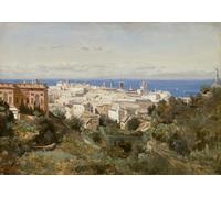 ARTXLXXBN De Célèbres Tableaux Tableaux Sur Toile Moderne Mur Art la Promenade d'Acqua Sola de Jean Baptiste Camille Corot Animaux Art Posters Pour la Décoration de la Chambre à Coucher 60x90cm