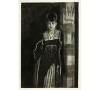 ARTXLXXBN De Célèbres Tableaux Tableaux Sur Toile Moderne Mur Art le Buveur d'Absinthe de Félicien Rops Animaux Art Posters Pour la Décoration de la Chambre à Coucher 60x90cm