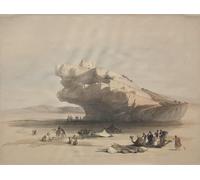 ARTXLXXBN Tableaux Sur Toile Moderne Mur Art Approche de Petra, une ancienne tour de guet commandant la vallée d'El Chor par David Roberts Pour la Décoration de la Chambre à Coucher 60x90cm