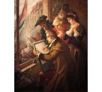 ARTXLXXBN Tableaux Sur Toile Moderne Mur Art Peintre David dessinant Marie-Antoinette conduite à son exécution par Jacques Louis David Pour la Décoration de la Chambre à Coucher 60x90cm