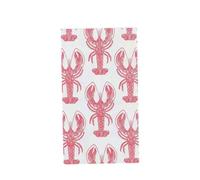 ARTY FETES FACTORY - 20 SERVIETTES PAPIER HOMARDS 33X39.5CM BLANC ROUGE