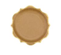 Arty Fetes Factory - 8 Assiettes Carton 6 Accolades Or 23CM Kraft