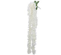 Arty Fetes Factory - Descente 5 TIGES GLYCINE Artificielle 1.10M Blanc