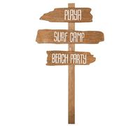 Arty Fêtes Grandes PANCARTES Playa Surf Camp Beach Party en Bois 70cm