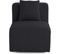 Arty - module d'assise d'angle réversible - en tissu mailles 3D - Noir Noir G