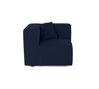 Arty - module d'assise gauche - en tissu mailles 3D - Bleu