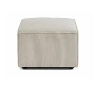 Arty - pouf d'appoint - en velours côtelé - Beige