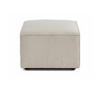 Arty - pouf d'appoint - en velours côtelé - Beige