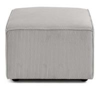 Arty - pouf d'appoint - en velours côtelé - Gris clair Gris clair