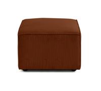 Arty - pouf d'appoint - en velours côtelé - Terracotta Terracotta G